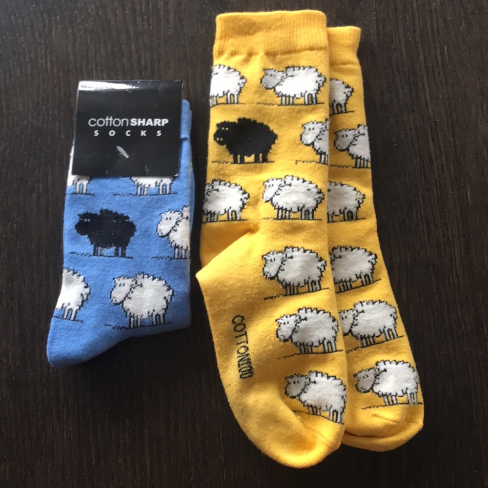 Cotton Sharp Socks - Sheep (2 Pairs)